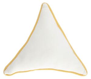 Cuscino triangolare Fresia 100% cotone bianco
