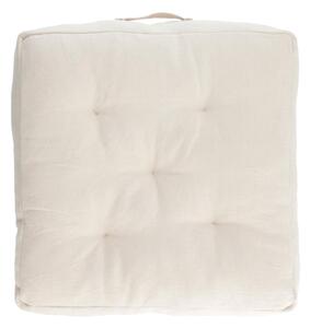 Cuscino da pavimento Sarit bianco 100% cotone 60 x 60 cm