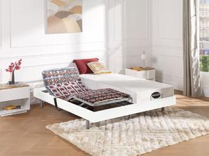 Set da relax, con sospensioni, memory foam e bambù, LYSIS III di NATUREA - Motori OKIN - 2 x 70 x 200 cm - Bianco