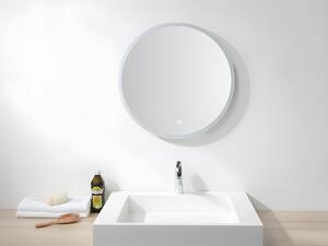 Specchio per bagno luminoso tondo a LED anticondensa D80 cm - DANIELA