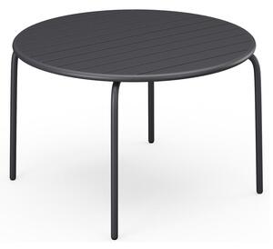 Tavolo tondo da giardino D.110 cm in Metallo Antracite MIRMANDE