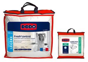 Set piumone 140 x 200 cm antitraspirante + 1 guanciale 60 x 60 cm effetto rinfrescante FRESH CONTROL - DODO