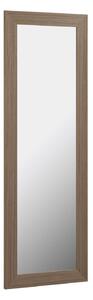 Specchio Yvaine con cornice larga in MDF finitura noce 52,5 x 152 cm
