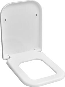 ZETA Sedile WC con chiusura ammortizzata, bianco