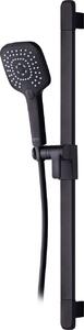 Set doccia Primaster con 3 getti, modello Prag, nero opaco, 82 cm