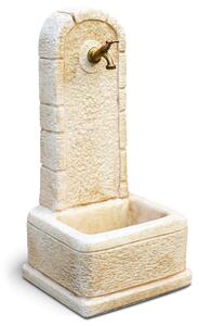 Fontana da Giardino Senza Rubinetto in Cemento Granulato di Marmo Perugia Nocciola