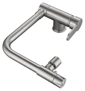 Rubinetti da cucina a tre vie, miscelatore per lavello pieghevole, rubinetto per acqua potabile in ottone, girevole a 360 gradi