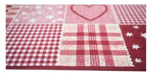 Passatoia cucina antiscivolo Master cuore in cotone, rosso, 50x130
