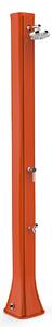 Doccia Solare da Giardino 40L Miscelatore e Lavapiedi Arkema Big Happy Five Arancio