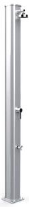 Doccia Solare da Giardino 40L Miscelatore e Lavapiedi Arkema Big Jolly Inox Paint
