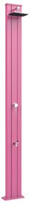 Doccia Solare da Esterno Giardino 30L Miscelatore e Lavapiedi Arkema Spring S Fuxia