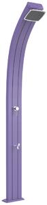 Doccia Solare da Esterno Giardino 30L Miscelatore e Lavapiedi Arkema Spring Viola