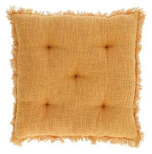 Cuscino per sedia Brunela 100% cotone color senape 45 x 45 cm