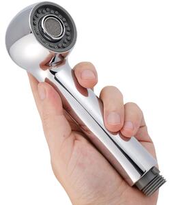 Rubinetto da cucina estraibile con doccetta, cromo, 2 funzioni, 2 in 1