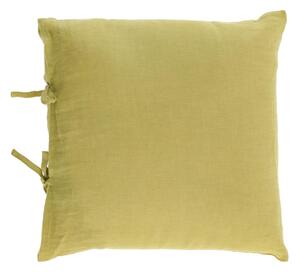 Fodera per cuscino Tazu 100% lino verde 45 x 45 cm