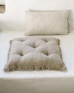 Cuscino per sedia Brunela 100 % cotone beige 45 x 45 cm