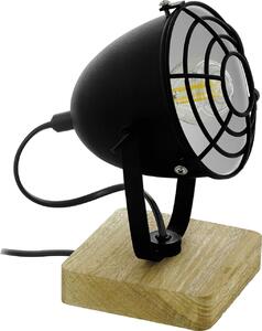Eglo lampada da tavolo Gatebeck 1 nero-naturale 20,5 x 11 cm E14