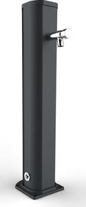 Fontana Lavapiedi da Giardino con Rubinetto Temporizzato Arkema Jolly Grigio Antracite