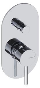 SANYCCES LOOP Miscelatore doccia a 2 vie da incasso con corpo da incasso, cromato
