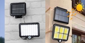 Decorazione murale solare a LED PFAU - 10 LED bianco caldo - H: 92cm - sensore crepuscolare - blu