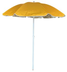 Ombrellone da Mare Ø1,8 m Palo Ø32 mm in Acciaio e Nylon Giallo