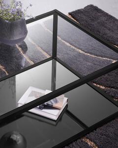 Tavolino rettangolare Blackhill 110 x 60 cm nero
