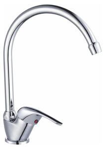 Miscelatore monocomando per lavello da cucina - Design cromato, attacco Ø35, aeratore anticalcare