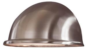 Konstsmide Torino Piccola applique in acciaio inox con vetro acrilico satinato