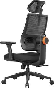 Sedia da ufficio, supporto lombare adattivo, regolazione versatile, NEUTRO MAGICH003-nero