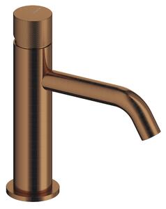 SANYCCES LOOP K ColdOpen Miscelatore monocomando per lavabo 17,3 cm, oro rosa spazzolato