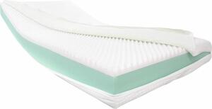 Dibapur® Visco Aloe Vera: (190x200) H3 Materasso ortopedico in viscoelastico + schiuma a freddo (alta densità) con anima di circa 16 cm e rivestimento liscio in aloe vera di circa 16,2 cm
