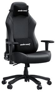 Poltrona da gaming di grandi dimensioni per adulti - Sedia ergonomica regolabile per videogiochi - Nera