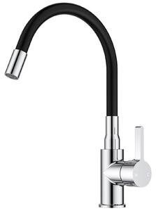 Rubinetto da cucina flessibile, girevole a 360°, con arco alto e miscelatore monocomando