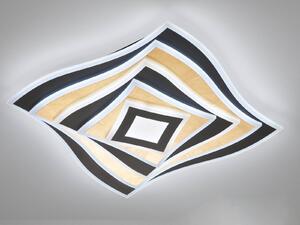 Plafoniera LED oro nero con telecomando dimmerabile, luce diurna e RGB, 50 cm