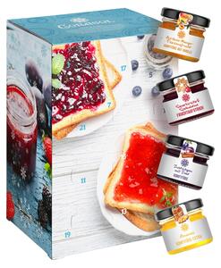 Calendario dell'Avvento Premium Corasol con marmellate e confetture, creme spalmabili alla frutta in vasetto (720 g)