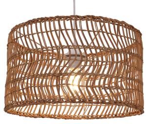 Lampada da soffitto / lampada a sospensione, realizzata a mano a Bali con materiali naturali, rattan - modello Rosalia, marrone, bambù, 23*39*39 cm, lampade a sospensione in materiali naturali