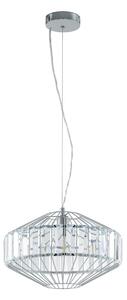 Lampada a sospensione Ø 40cm cromo cristallo Pedrola