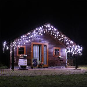 CLGarden LED pioggia di ghiaccio premium luci fata ERN400 bianco freddo luci di Natale casa all'aperto non più ruggine