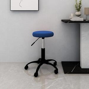 Sedia da ufficio girevole, colore blu, rivestita in velluto, con altezza regolabile, confortevole, con meccanismo basculante ed ergonomica, ideale per l'ufficio domestico, lo studio, le conferenze, il gaming e l'uso in ufficio