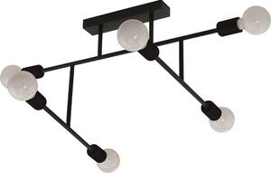 Lampada da soffitto Belsiana 6 luci nera Eglo 98034
