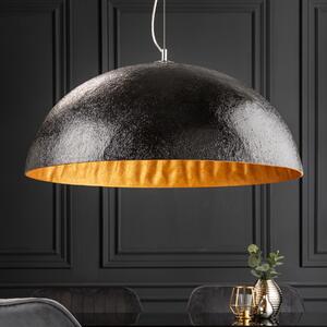 Lampada a sospensione FineBuy Design GLOW 70cm 1 luce 60 Watt fibra di vetro colore selezionabile, colore:nero