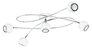Eglo 94252 Locanda Plafoniera LED 5 x 3 W acciaio bianco cromo
