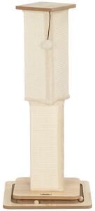 PawHut Tiragraffi 3 in 1, colonna tiragraffi da 87 cm, tiragraffi in sisal con pallina