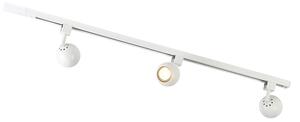 Sistema di illuminazione a binario moderno con 3 faretti bianco 1 fase - Iconic Gissi