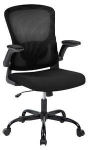 Sedia da ufficio con schienale alto in rete - Sedia ergonomica per computer - Regolabile - Per adulti