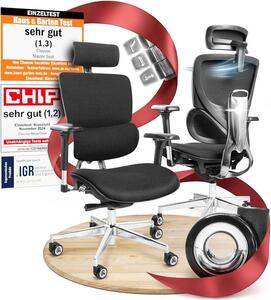 Sedia da ufficio MasterSeat, ergonomica []. Sedia da scrivania completamente regolabile. Sedia da ufficio e sedia da gaming. Sedia per computer, sedia ergonomica per l'ufficio domestico. Sedia girevole, portata massima 150 kg