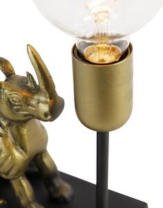 Lampada da tavolo vintage in ottone - Animale Haesehorn
