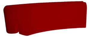 Panca da Esterno Seduta Modulare 120x50 cm in Resina Arkema Althea Ruby