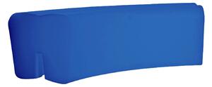Panca da Esterno Seduta Modulare 120x50 cm in Resina Arkema Althea Blue