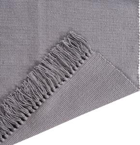 Tappeto Basick in cotone, grigio, 50x80
